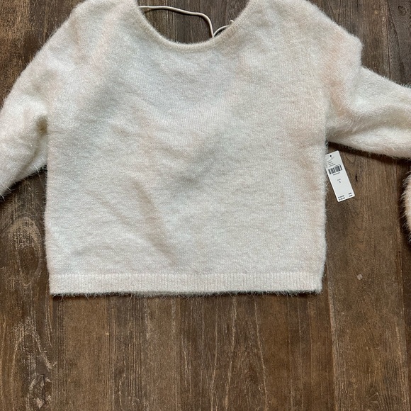 By Anthropologie Eyelash Pullover Sweater NEW ivory size Small - Picture 5 of 7